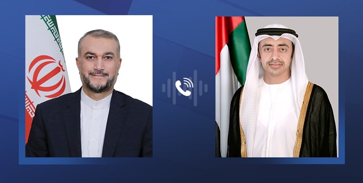 گفت‌و‌گوی تلفنی امیرعبداللهیان و وزیر خارجه امارات